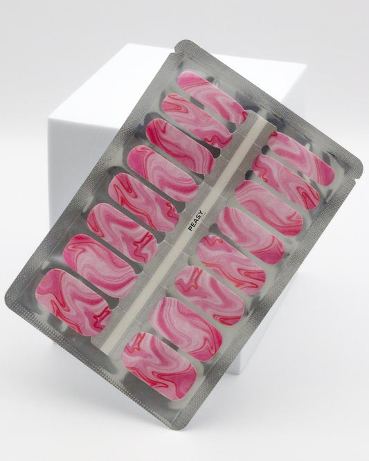 Pink Marble - Nail Polish Wraps