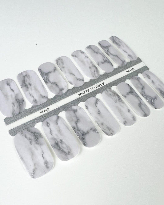 White Marble - Nail Polish Wraps