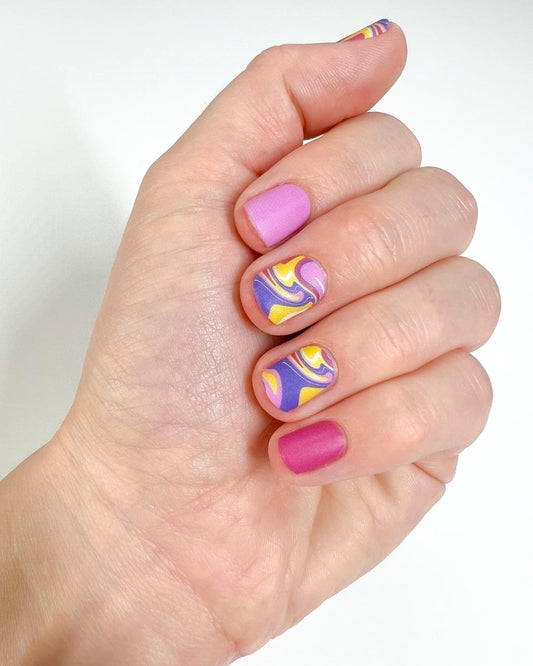 Juicy Swirls - Nail Polish Wraps
