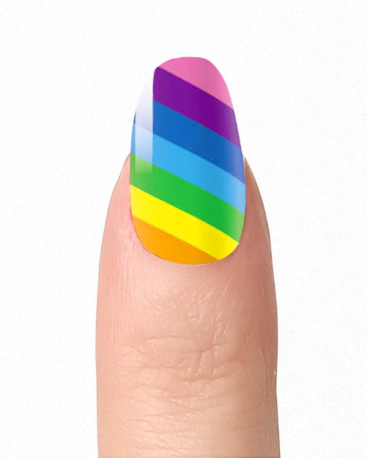 Glitter Rainbow - Nail Polish Wraps
