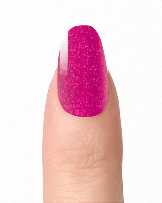 Rich Pink Glitter - Nail Polish Wraps